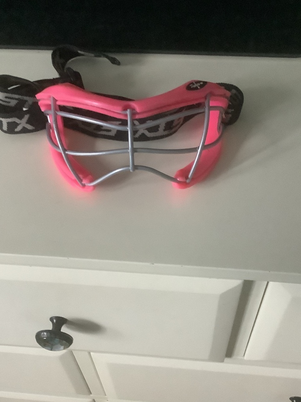 STX Women's Pink Lacrosse Goggles with Silver Cage